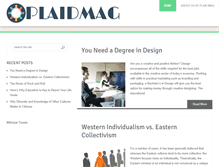 Tablet Screenshot of plaidmag.com